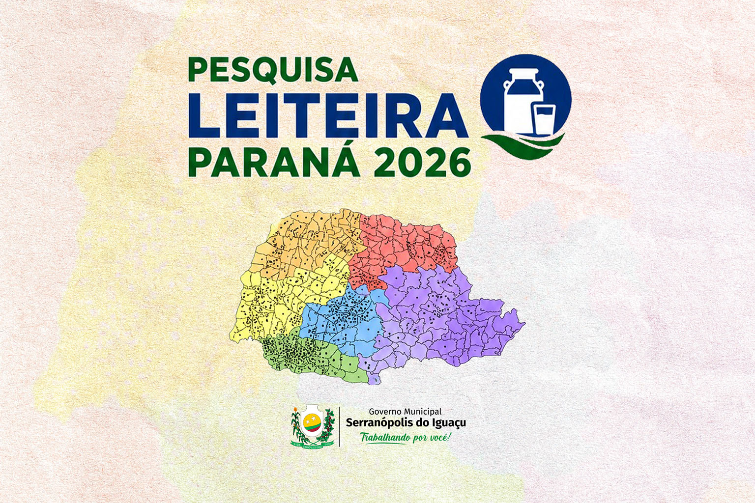 Pesquisa Leiteira Paraná 2026 será realizada em propriedades rurais do município