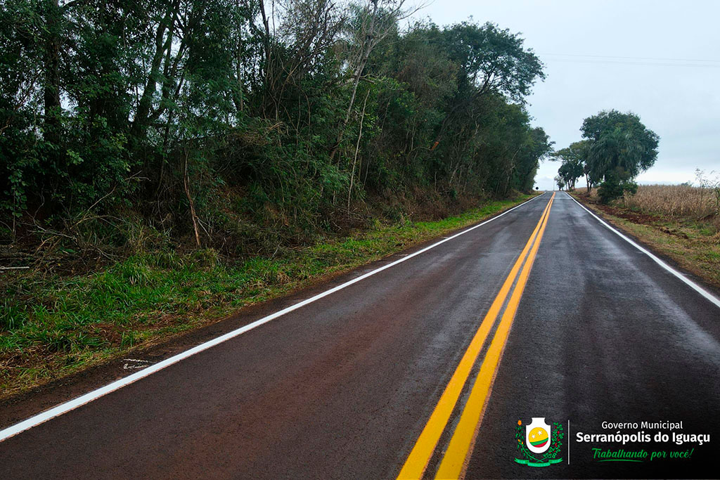 Revitalização da PR-495 avança em Serranópolis do Iguaçu