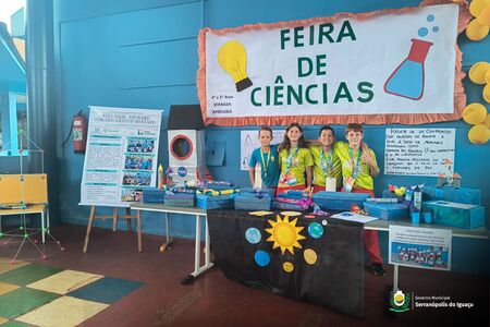 Escola municipal realiza primeira feira de ciências da jornada ampliada