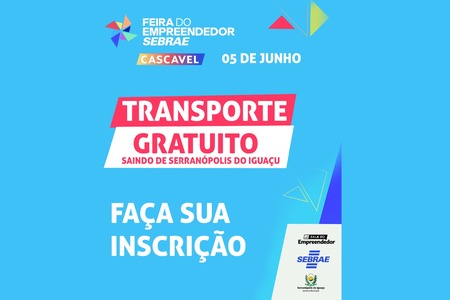 Secretaria de Indústria, Comércio e Turismo oferece transporte gratuito para a Feira do Empreendedor em Cascavel Secretaria de Indústria, Comércio e Turismo oferece transporte gratuito para a Feira do Empreendedor em Cascavel