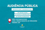 O Governo Municipal convida a população para Audiência Pública nesta sexta O Governo Municipal convida a população para Audiência Pública nesta sexta