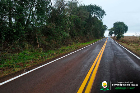 Revitalização da PR-495 avança em Serranópolis do Iguaçu Revitalização da PR-495 avança em Serranópolis do Iguaçu